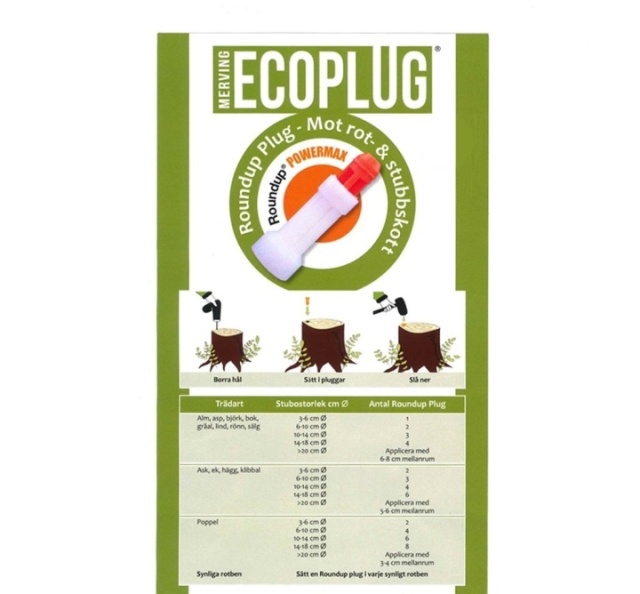 Roundupplug ECOPlug, przeciwko pędom korzeni i pniaków w grupie Produkty do pielęgnacji ogrodów oraz do gospodarki leśnej marki / Husqvarna Smary i pojemniki w GPLSHOP (010)