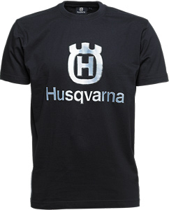 Husqvarna T-Shirt, navy - big logo w grupie Produkty do pielęgnacji ogrodów oraz do gospodarki leśnej marki / Husqvarna Wyposażenie i odzież ochronna / Odzież robocza / Akcesoria w GPLSHOP (1016371)