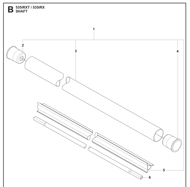 Zespół rur w grupie Części Zamienne / Części zamienne Wykaszarki / Części zamienne Husqvarna 535iRXT w GPLSHOP (5019197-03)
