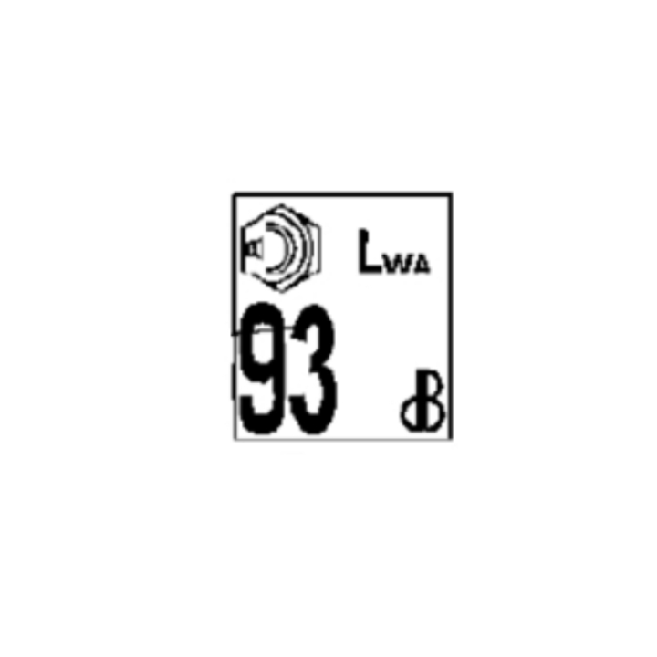 Naklejka 5019625-01 w grupie Części Zamienne / Części zamienne Övriga Reservdelar / Części zamienne Husqvarna Jordfräsar / Części zamienne Husqvarna TF334 w GPLSHOP (5019625-01)