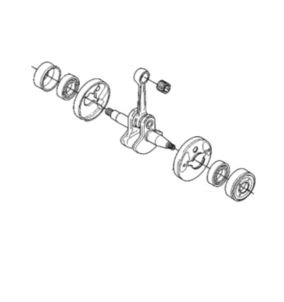 Wał korbowy 5022128-04 w grupie Części Zamienne / Części zamienne Wykaszarki / Części zamienne Husqvarna 235R w GPLSHOP (5022128-04)