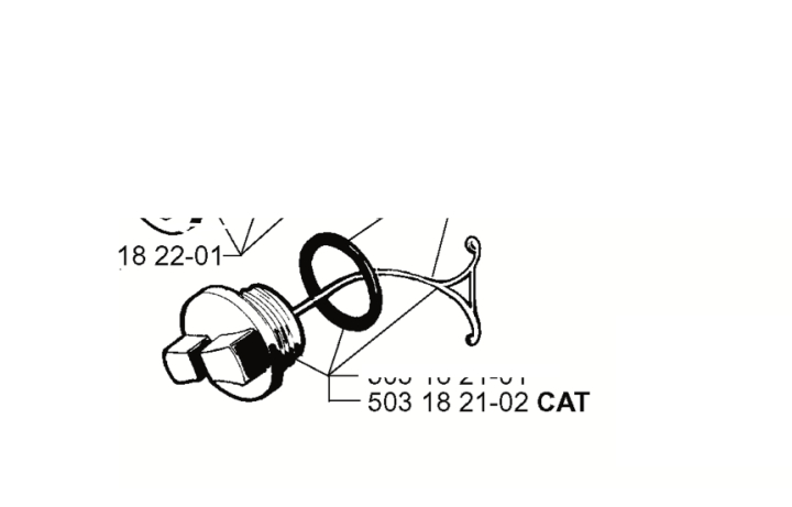 Korek zbiornika Jonsered 2054, 2055 CAT w grupie w GPLSHOP (5031821-02)