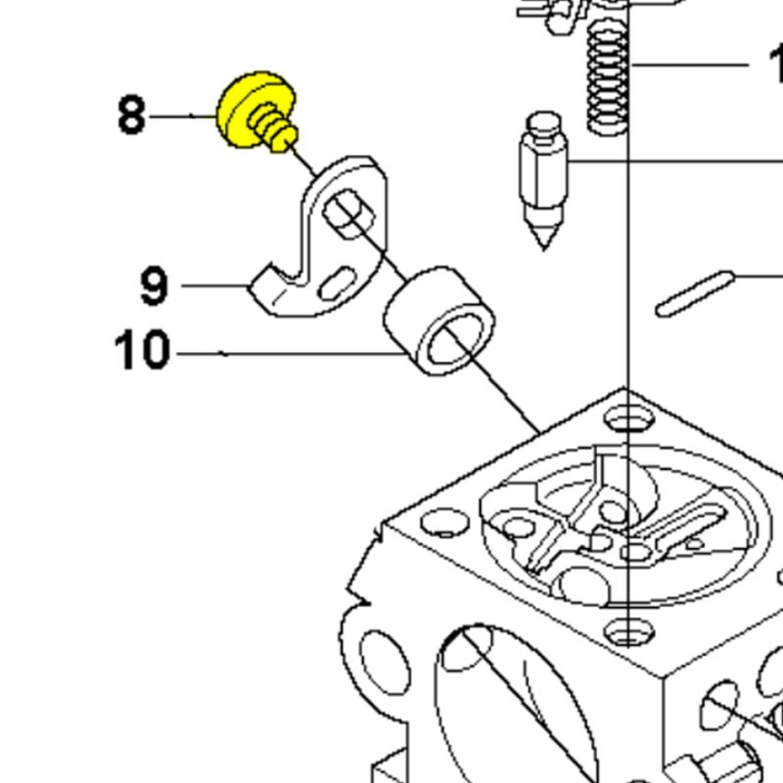 Sterowanie dławikiem śrubowym 5034790-01 w grupie Części Zamienne / Części zamienne Pilarki / Części zamienne Husqvarna 40 w GPLSHOP (5034790-01)
