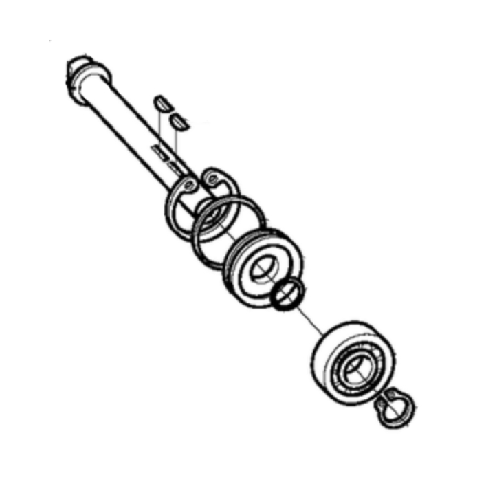 Zestaw Wału Napędowego w grupie Części Zamienne / Części zamienne Husqvarna Przecinarek / Części zamienne Husqvarna K2500 w GPLSHOP (5063467-15)