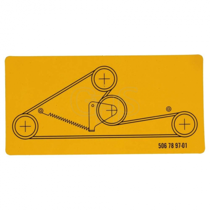 Naklejka w grupie Części Zamienne / Części zamienne Jonsered Kosiarki samojezdne / Części zamienne Jonsered FR 2113 MA w GPLSHOP (5067897-01)