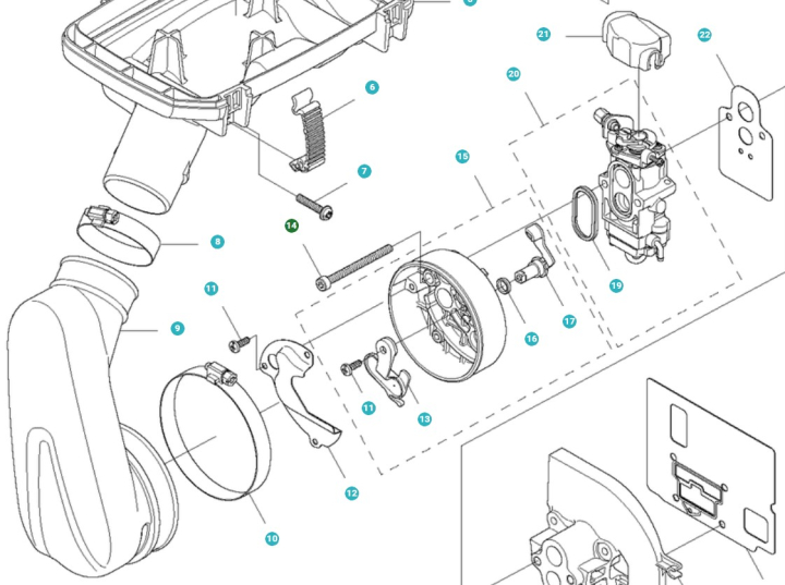 Śruba 5153907-01 w grupie Części Zamienne / Części zamienne Dmuchawy do liści / Części zamienne Husqvarna 580BTS w GPLSHOP (5153907-01)