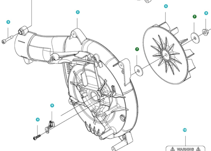 podkładka w grupie Części Zamienne / Części zamienne Dmuchawy do liści / Części zamienne Husqvarna 525BX w GPLSHOP (5157047-01)