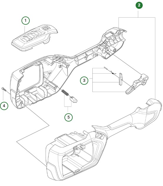Obudowa L&R Zespół 5299060-01 w grupie Części Zamienne / Części zamienne Wykaszarki / Części zamienne Husqvarna 215iL w GPLSHOP (5299060-01)