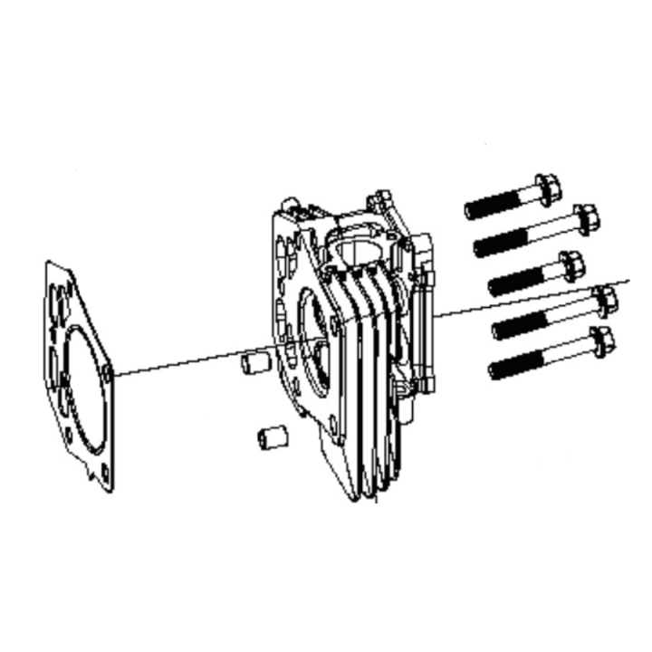 Zestaw głowicy cylindrów w grupie Części Zamienne / Części zamienne Rider / Części zamienne Husqvarna Rider 214TC w GPLSHOP (5311469-92)