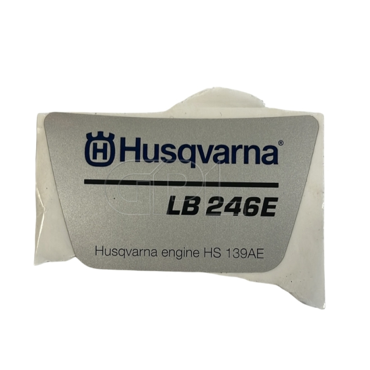 Naklejka Husqvarna LB246E w grupie Części Zamienne / Części zamienne Husqvarna Kosiarka / Części zamienne Husqvarna LB246E w GPLSHOP (5312408-02)