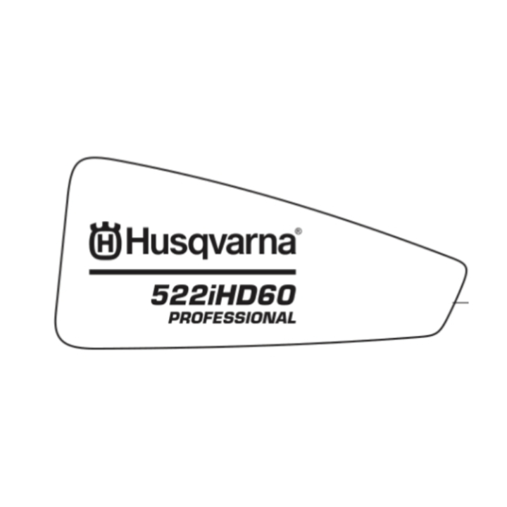 Naklejka Produkt Lewy 522Ihd60 Wi w grupie Części Zamienne / Części zamienne Nożyce do żywopłotu / Części zamienne Husqvarna 522iHD60 w GPLSHOP (5362913-01)