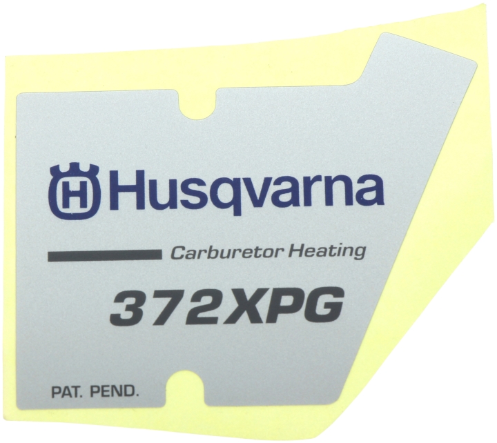 Naklejka 5372302-06 w grupie Części Zamienne / Części zamienne Pilarki / ➤Serii 300 / Części zamienne Husqvarna 372XP w GPLSHOP (5372302-06)