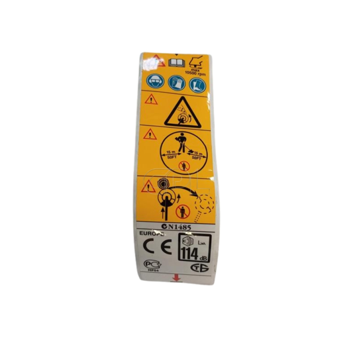 Naklejka 5372947-06 w grupie Części Zamienne / Części zamienne Wykaszarki / Części zamienne Husqvarna 250RX w GPLSHOP (5372947-06)