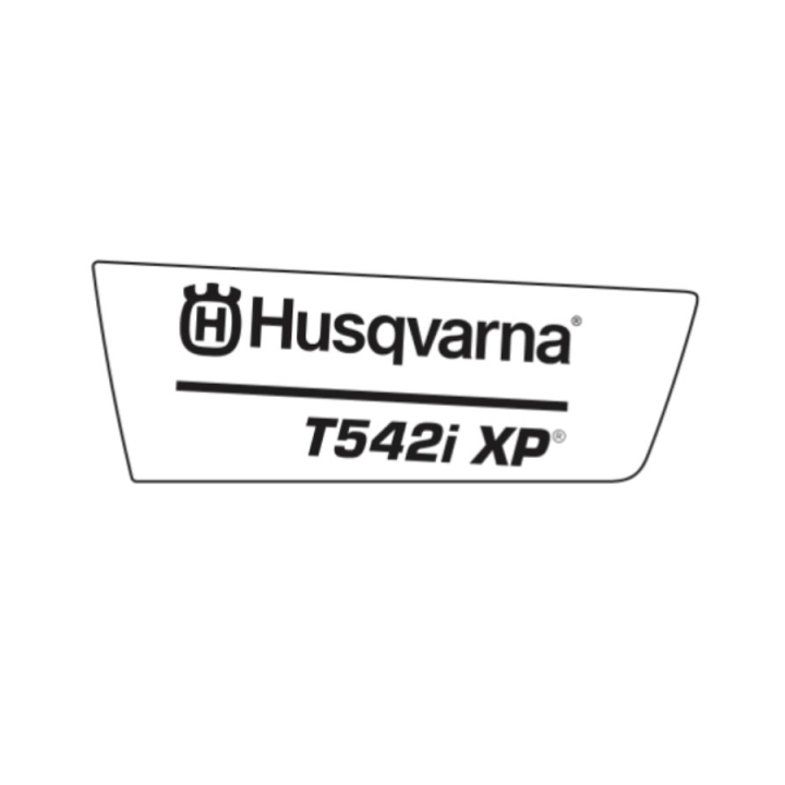 Naklejka na produkt T542Ixp Uwaga 5388371-02 w grupie Części Zamienne / Części zamienne Pilarki / ➤Serii 500 / Części zamienne Husqvarna T542i XP w GPLSHOP (5388371-02)