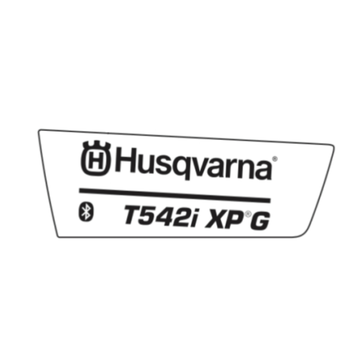 Naklejka na produkt T542Ixpg Bt 5388371-03 w grupie Części Zamienne / Części zamienne Pilarki / Części zamienne Husqvarna T542i XPG w GPLSHOP (5388371-03)