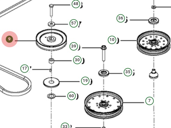 Krążek linowy 5391125-07 w grupie  w GPLSHOP (5391125-07)