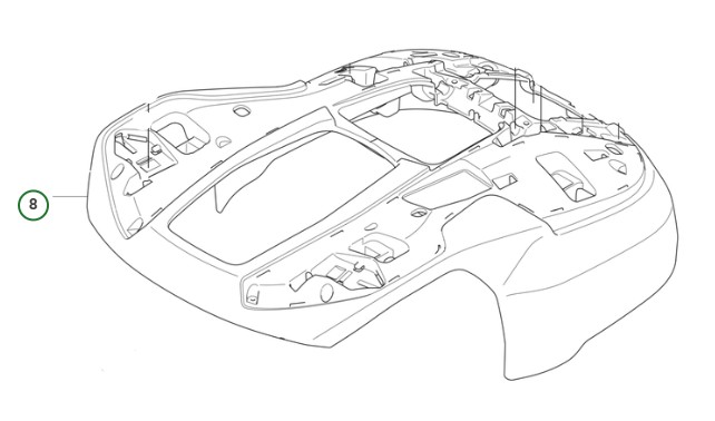 CHASSI Automower R6V, 308V, 312V w grupie Części Zamienne Kosiarka Automatyczna / Części zamienne Husqvarna Automower® 312V w GPLSHOP (5401418-01)