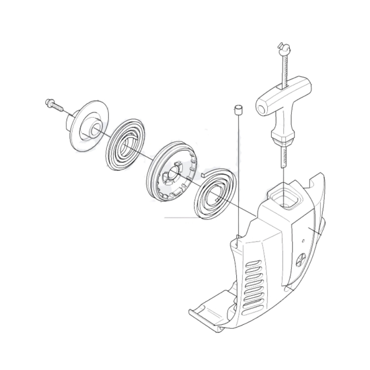 Starter Kpl 5440103-02 w grupie Części Zamienne / Części zamienne Jonsered Wykaszarki / Części zamienne Jonsered GT2125 w GPLSHOP (5440103-02)