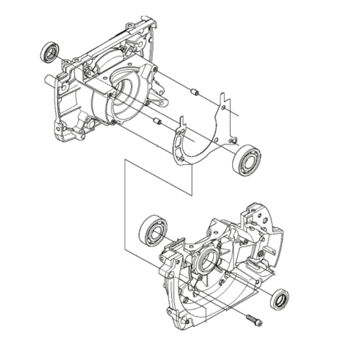 Skrzynia korbowa 5449525-03 w grupie Części Zamienne / Części zamienne Wykaszarki / Części zamienne Husqvarna 555RXT w GPLSHOP (5449525-03)