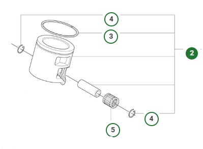 Tłok Husqvarna 560 XPG Mark II, 562 XPG Mark II w grupie  w GPLSHOP (5461080-04)