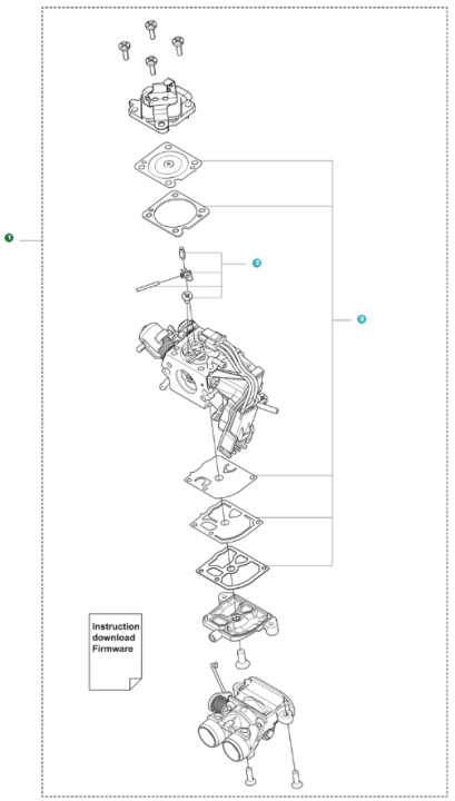 Zestaw gaźnika 560/562Mkii 5461482-01 w grupie  w GPLSHOP (5461482-01)
