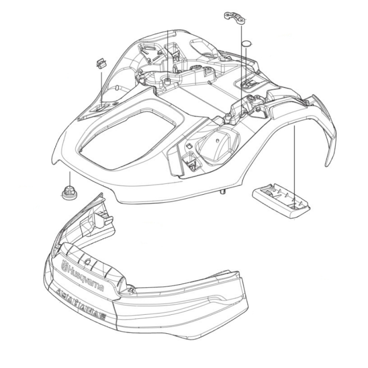 BODY KIT 300 NERA w grupie Części Zamienne Kosiarka Automatyczna / Części zamienne Husqvarna Automower® 310E Nera / Automower 310E Nera - 2026 w GPLSHOP (5465218-01)