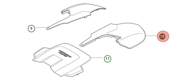 Pokrywa górna - prawa pomarańczowa/gumowa w grupie w GPLSHOP (5472742-01)