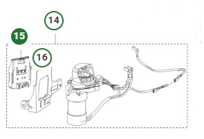 Uchwyt na akumulator Husqvarna HS166AE w grupie w GPLSHOP (5472820-01)
