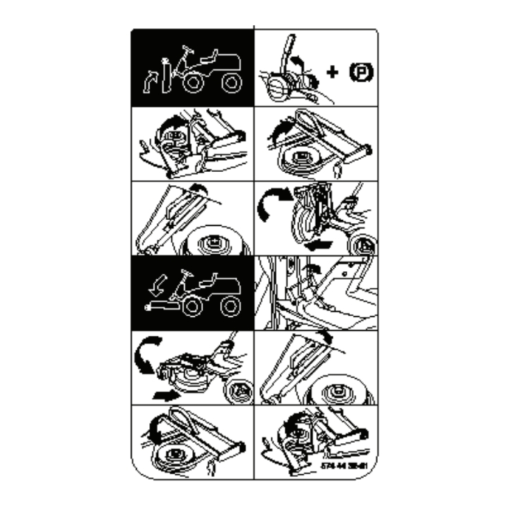 Naklejka w grupie Części Zamienne / Części zamienne Rider / Części zamienne Husqvarna Rider 316TXs AWD w GPLSHOP (5744432-01)