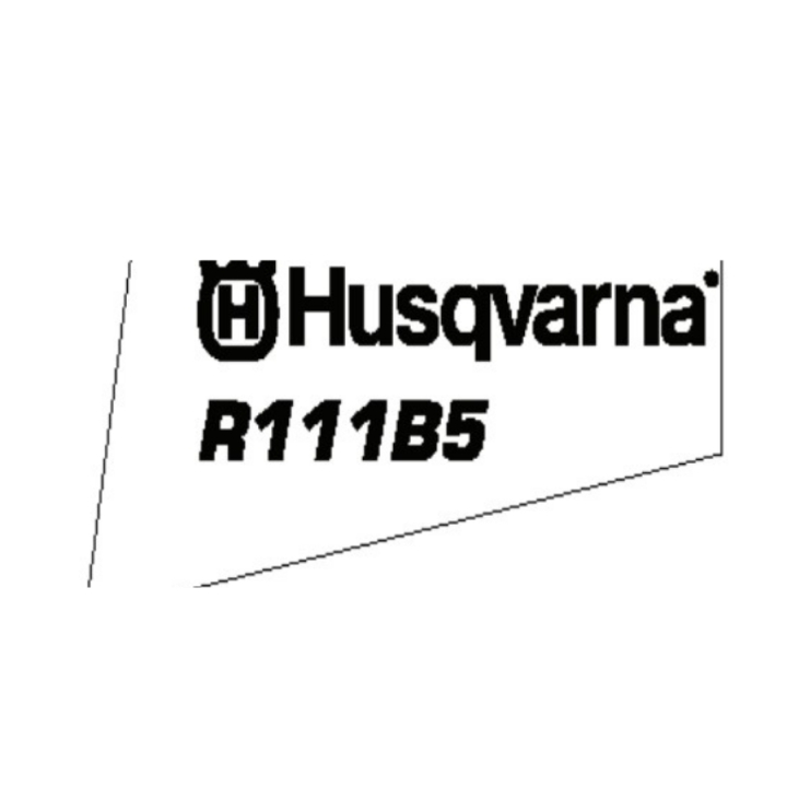 Naklejka Husqvarna R111B5 w grupie Części Zamienne / Części zamienne Rider / Części zamienne Husqvarna Rider 111B5 w GPLSHOP (5752531-02)