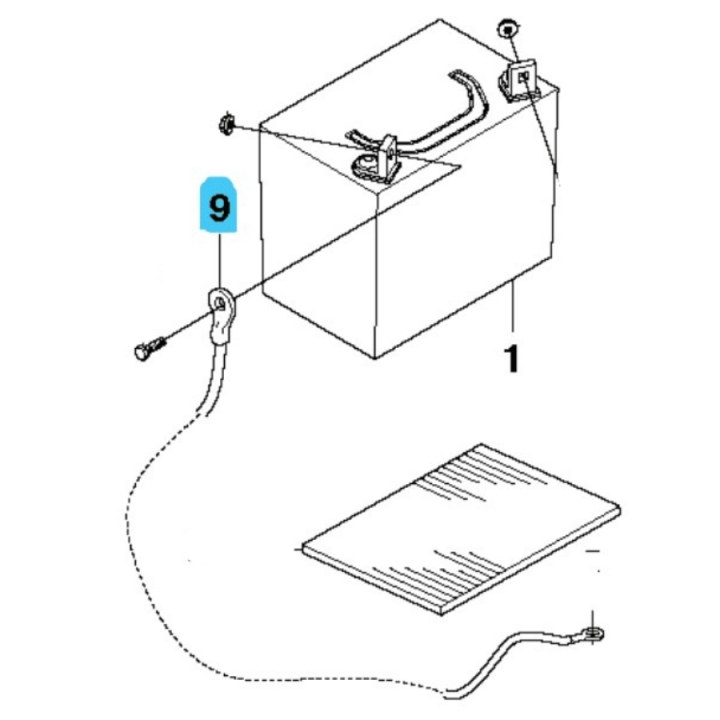 Kabel w grupie Części Zamienne / Części zamienne Rider / Części zamienne Husqvarna Rider 422 TS AWD w GPLSHOP (5761838-02)