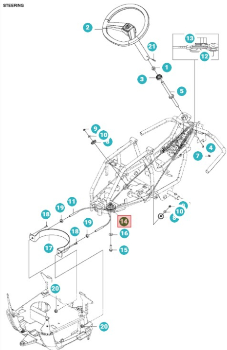 Krążek linowy w grupie Części Zamienne / Części zamienne Jonsered Kosiarki samojezdne / Części zamienne Jonsered FR 2312 MA w GPLSHOP (5764925-02)