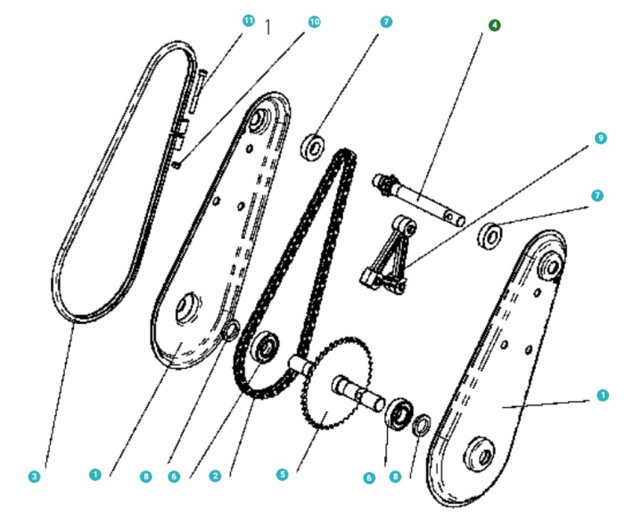 Ramię 5775222-01 w grupie Części Zamienne / Części zamienne do Glebogryzarek Husqvarna / Części zamienne Husqvarna TF120 w GPLSHOP (5775222-01)