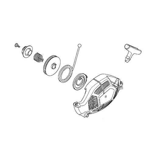 Urządzenie uruchamiające Husqvarna 439 w grupie Części Zamienne / Części zamienne Pilarki / Części zamienne Husqvarna 439 w GPLSHOP (5793098-01)