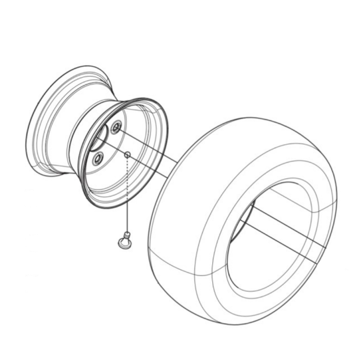 Zespół koła w grupie Części Zamienne / Części zamienne Rider / Części zamienne Husqvarna Rider 422 TS AWD w GPLSHOP (5806303-02)