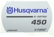 Naklejka Husqvarna 450 E-series w grupie Części Zamienne / Części zamienne Pilarki / Części zamienne Husqvarna 450/E w GPLSHOP (5808153-02)