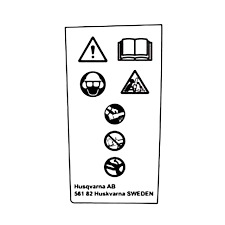 Etykieta Ce nr Db, część zamienna, 5827941-05 w grupie Części Zamienne / Części zamienne Pilarki / Części zamienne Husqvarna 592XP/G w GPLSHOP (5827941-05)