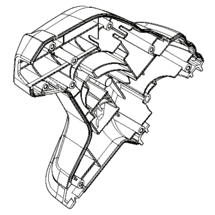 Osłona silnika lewa w grupie Części Zamienne / Części zamienne Wykaszarki / Części zamienne Husqvarna 136LiL w GPLSHOP (5853282-01)