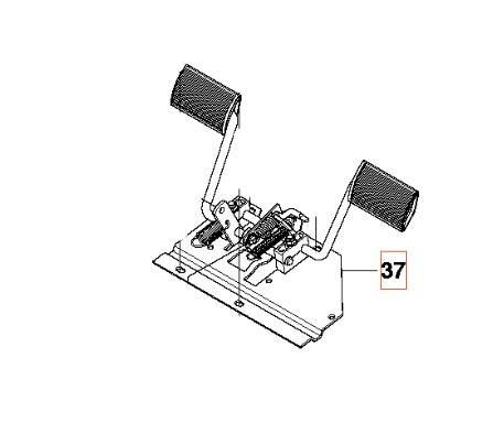 Płyta pedału Instrukcja Komplet w grupie Części Zamienne / Części zamienne Rider / Części zamienne Husqvarna Rider 111B5 w GPLSHOP (5869694-01)