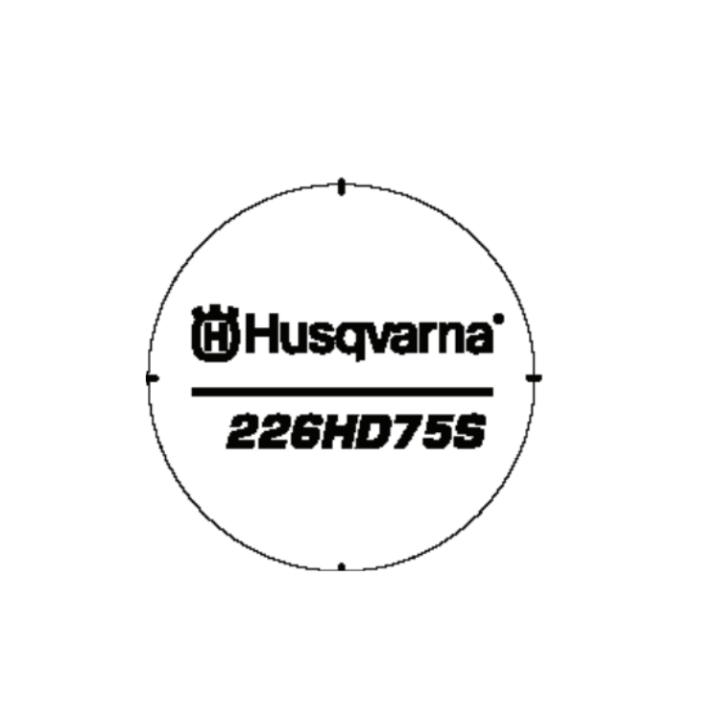 Naklejka w grupie Części Zamienne / Części zamienne Nożyce do żywopłotu / Części zamienne Husqvarna 226HD75S w GPLSHOP (5870278-01)