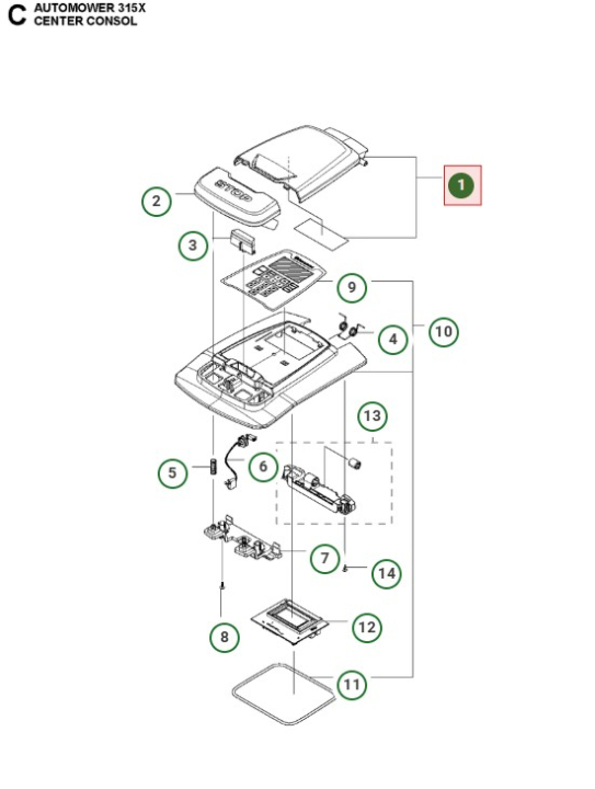 Zestaw Włazu Czarny 5876513-02 w grupie Części Zamienne Kosiarka Automatyczna w GPLSHOP (5876513-02)