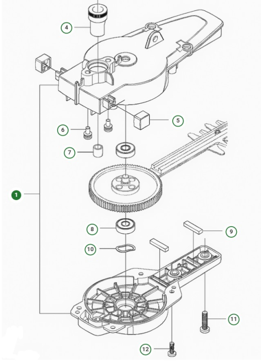 Obudowa Wału Kompl 5887602-01 w grupie  w GPLSHOP (5887602-01)