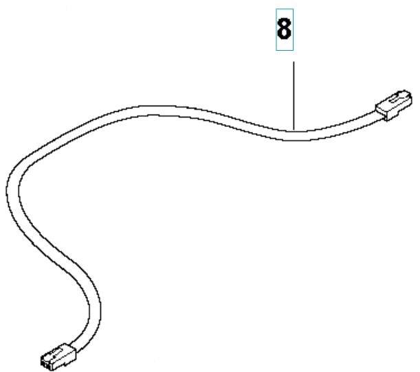 Elektroinstalacje L=650Mm/ White Lab 5893508-07 w grupie Części Zamienne Kosiarka Automatyczna / Części zamienne Husqvarna Automower® 415X / Automower 415X - 2023 w GPLSHOP (5893508-07)