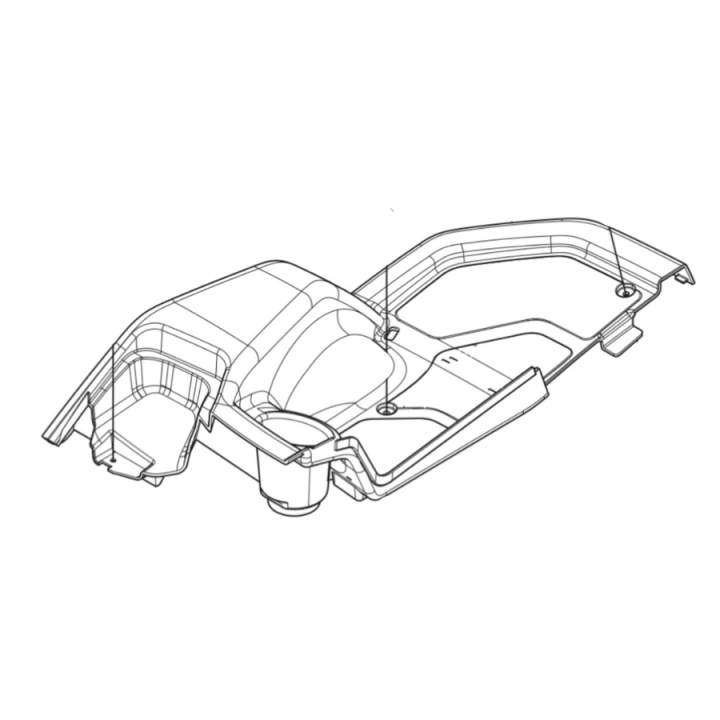 Podnóżek pod oponę, lewy w grupie Części Zamienne / Części zamienne Rider / Części zamienne Husqvarna Rider 420 TSX AWD w GPLSHOP (5894974-01)