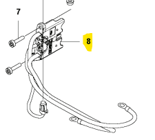 Zespół okablowania kosy spalinowej w grupie Części Zamienne / Części zamienne Wykaszarki / Części zamienne Husqvarna 535iRXT w GPLSHOP (5930839-01)