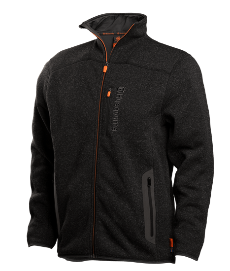 Husqvarna Xplorer Fleece jacket men granite grey w grupie Produkty do pielęgnacji ogrodów oraz do gospodarki leśnej marki / Husqvarna Wyposażenie i odzież ochronna / Zwykłe ubrania Xplorer w GPLSHOP (5932523-46)
