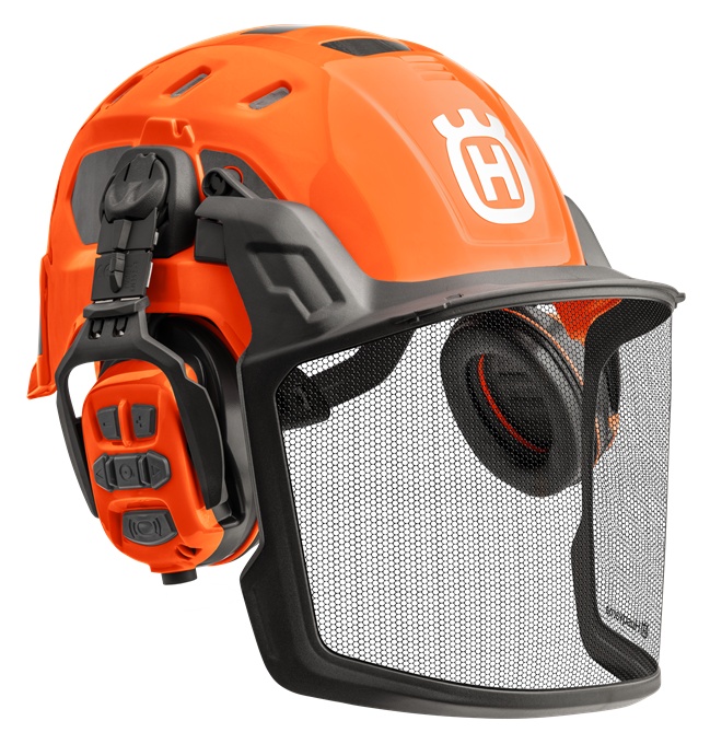 Kask leśny Husqvarna Technical X-com R, Bluetooth & FM radio w grupie Produkty do pielęgnacji ogrodów oraz do gospodarki leśnej marki / Husqvarna Wyposażenie i odzież ochronna / Kask leśny w GPLSHOP (5950843-01)