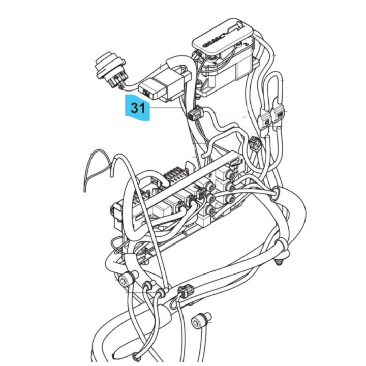 Zespół okablowania zasilacza W122 w grupie  w GPLSHOP (5960280-03)