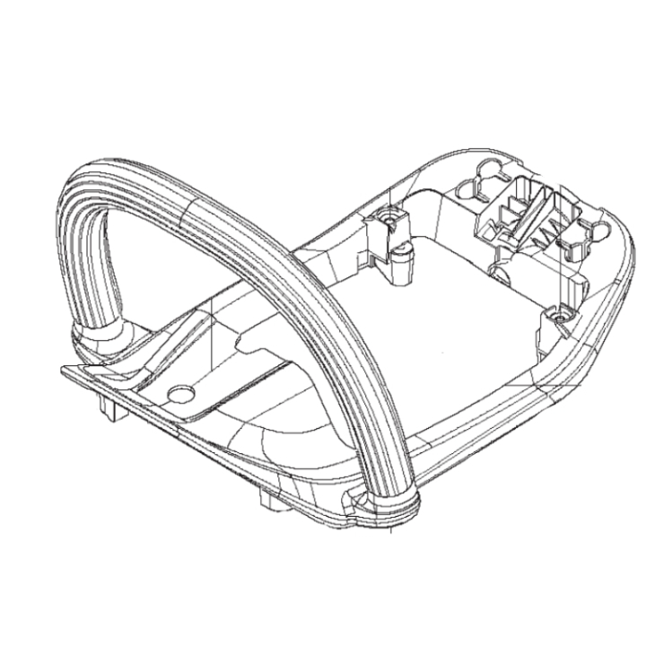 Uchwyt przedni 522Hd w grupie Części Zamienne / Części zamienne Nożyce do żywopłotu / Części zamienne Husqvarna 522HDR75X w GPLSHOP (5970241-01)