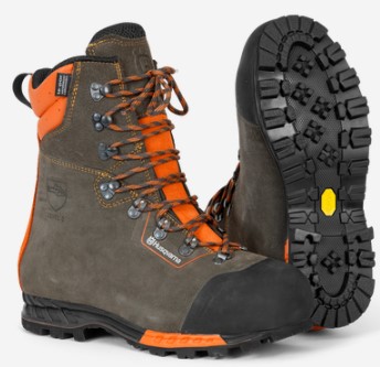 Ochronne skórzane buty z ochroną przed przecięciem, Functional 24, 41 w grupie Produkty do pielęgnacji ogrodów oraz do gospodarki leśnej marki / Husqvarna Wyposażenie i odzież ochronna / Buty ochronne z ochroną przed przecięciem w GPLSHOP (5976593-41)
